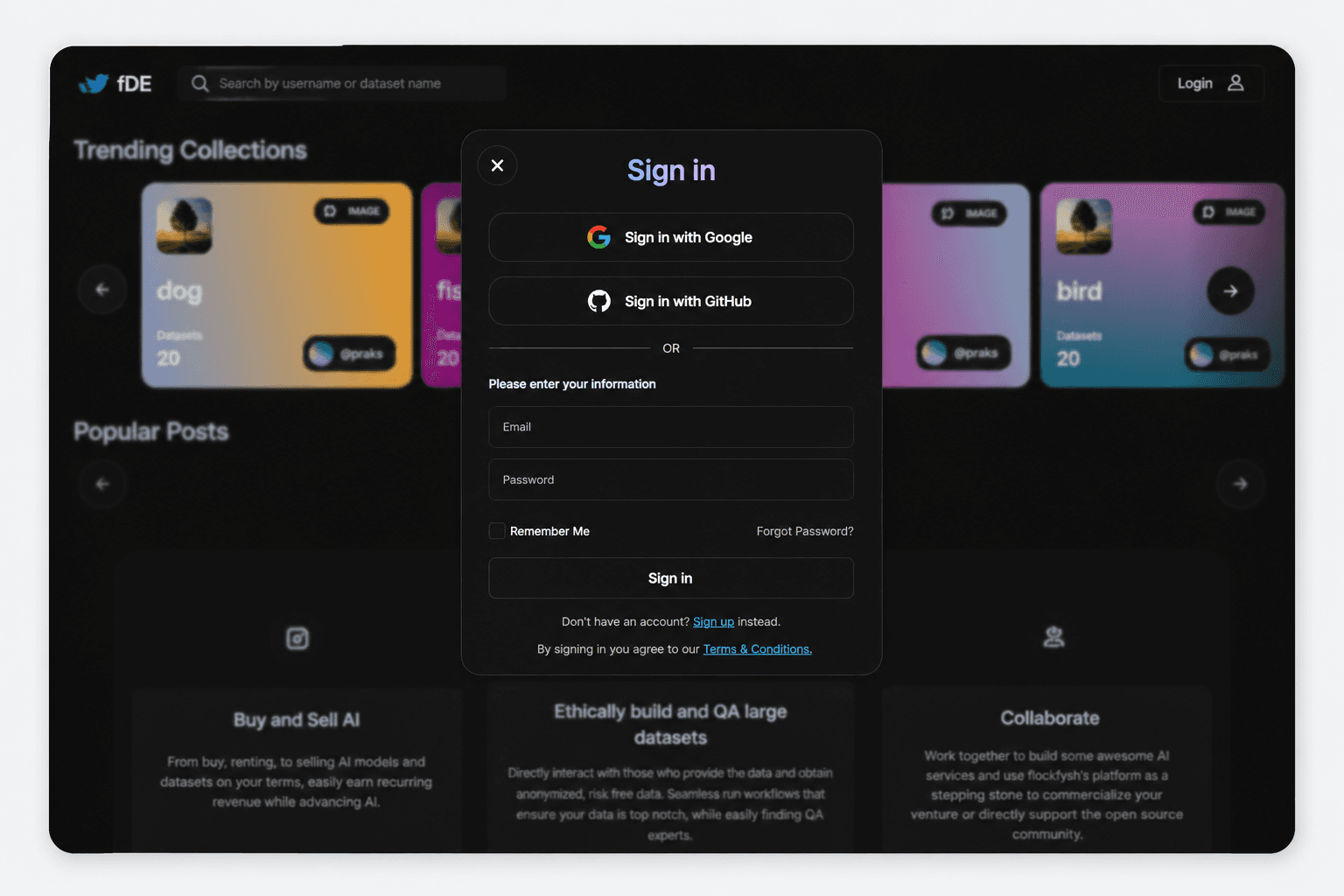 Dataset marketplace