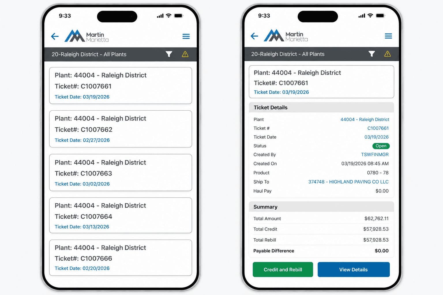 Field operations app