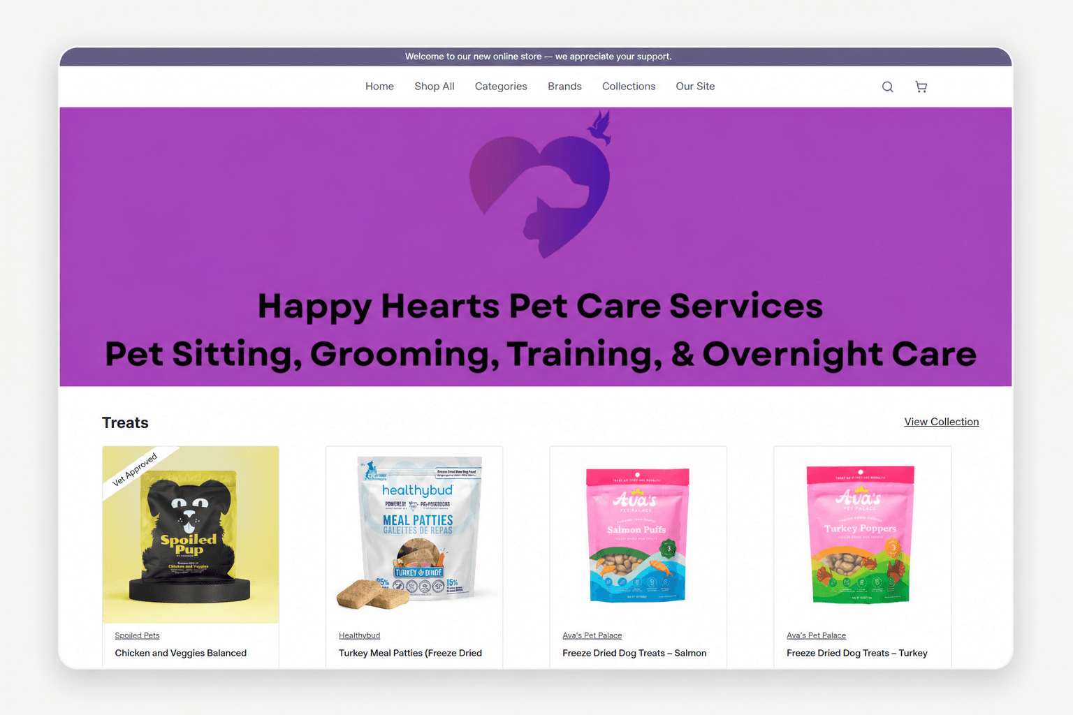 Storefront portal dashboard