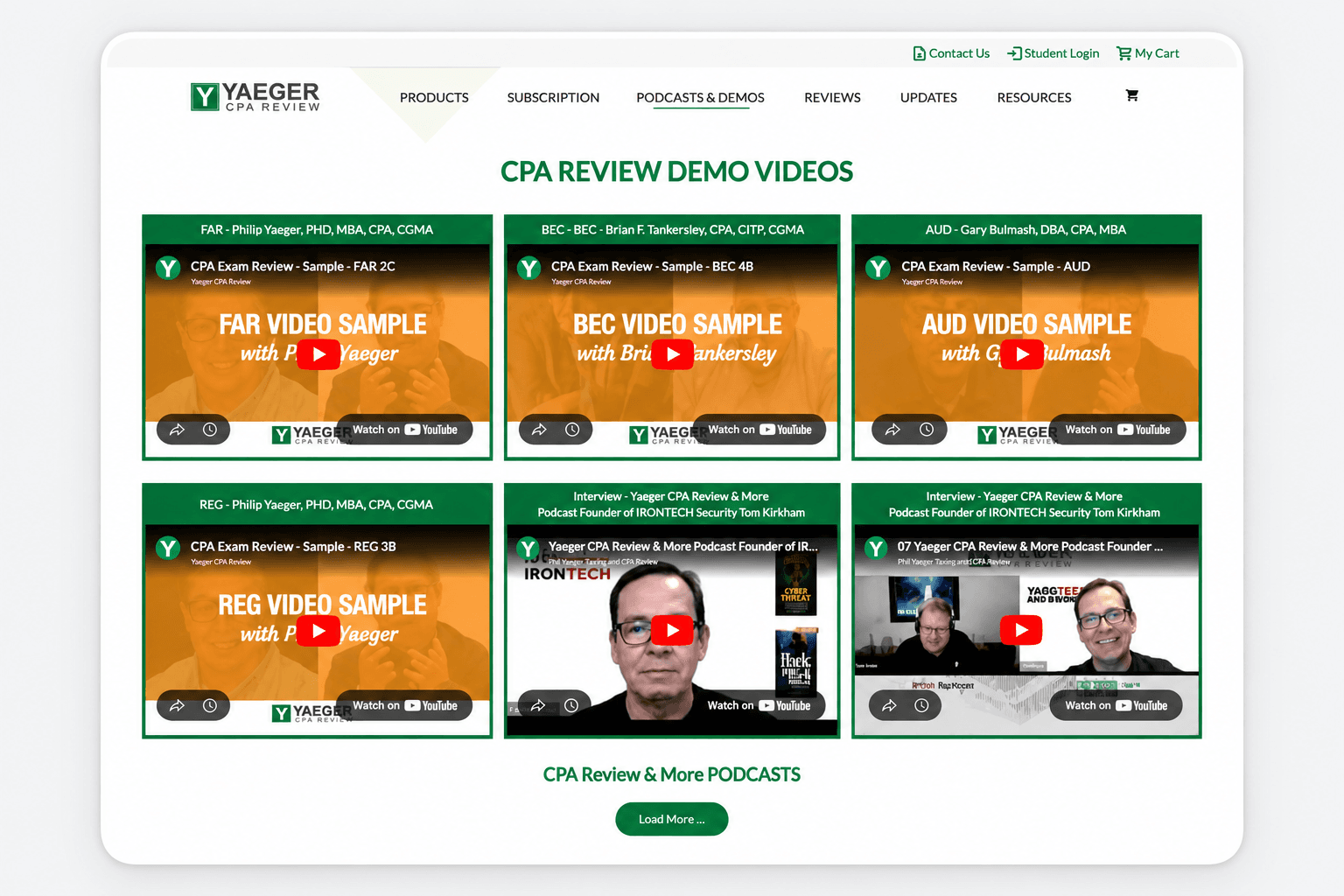 Course study interface